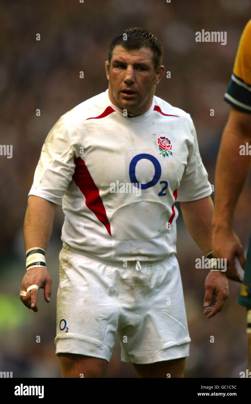 Rugby Union - Investec Challenge - Inghilterra / Australia. Julian White, Inghilterra Foto Stock