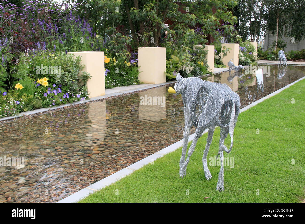 Medaglia d'oro: cani fiducia "una vita cani', RHS Hampton Court Palace Flower Show 2016 Foto Stock