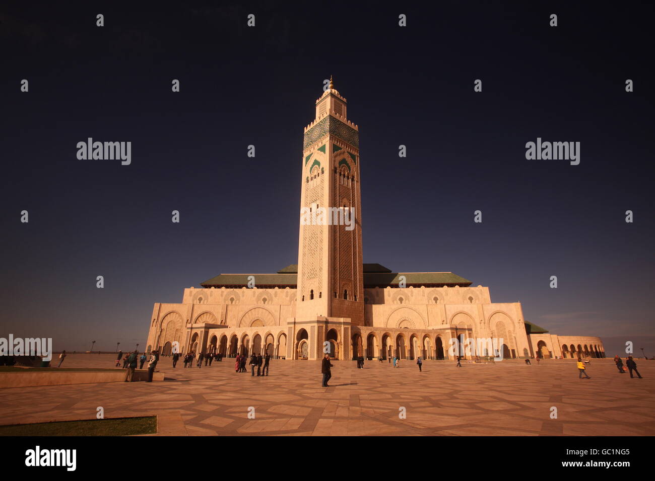 La Hassan 2 Moschea nella città di Casablanca in Marocco , il Nord Africa. Foto Stock
