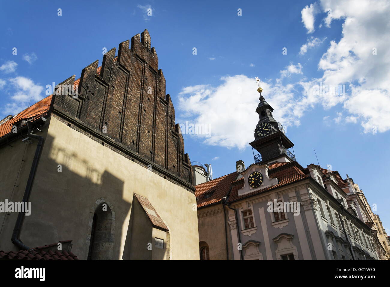 Vecchia Sinagoga, Praga - attivo più antica sinagoga europea Foto Stock