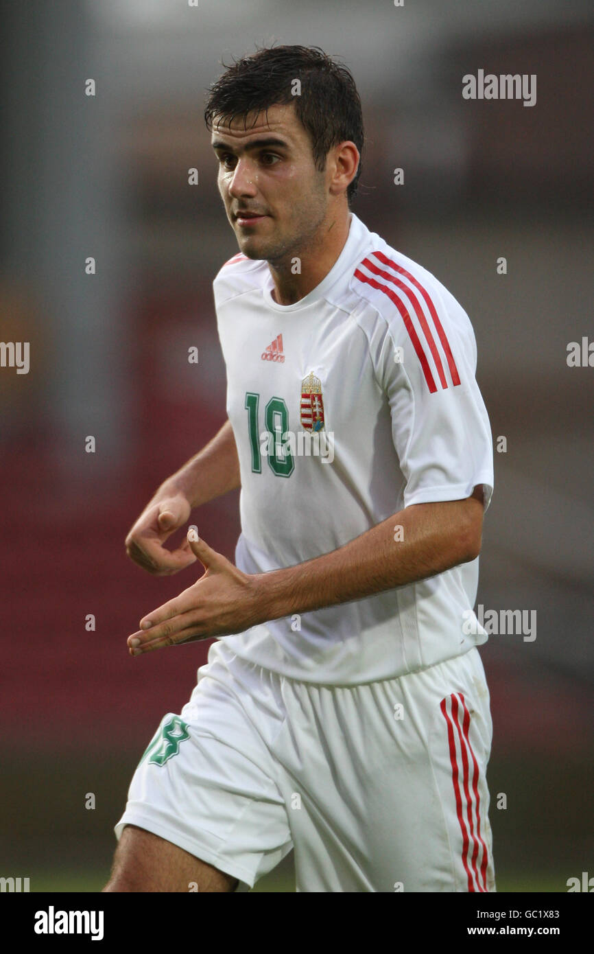 Calcio - Campionato UEFA Under 21 Qualifiche - Gruppo tre - Galles / Ungheria - pista da corsa. Gabor Gyomber, Ungheria Foto Stock