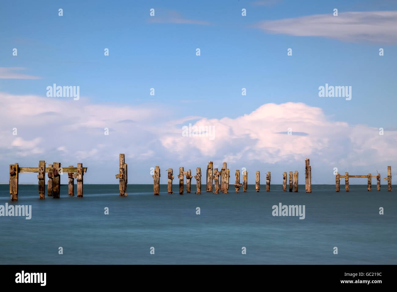 Swanage, molo vecchio, Isle of Purbeck, Dorset, England, Regno Unito Foto Stock