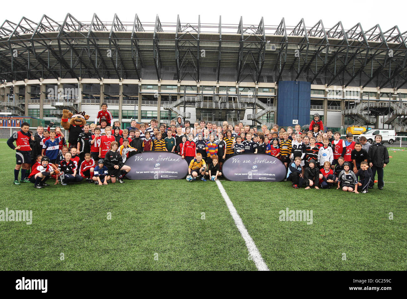 Rugby Union - Edinburgh Rugby Summer Camp - Murrayfield Foto Stock