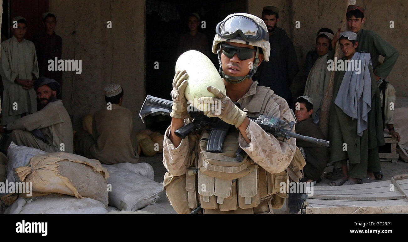 Truppe in Afghanistan Foto Stock