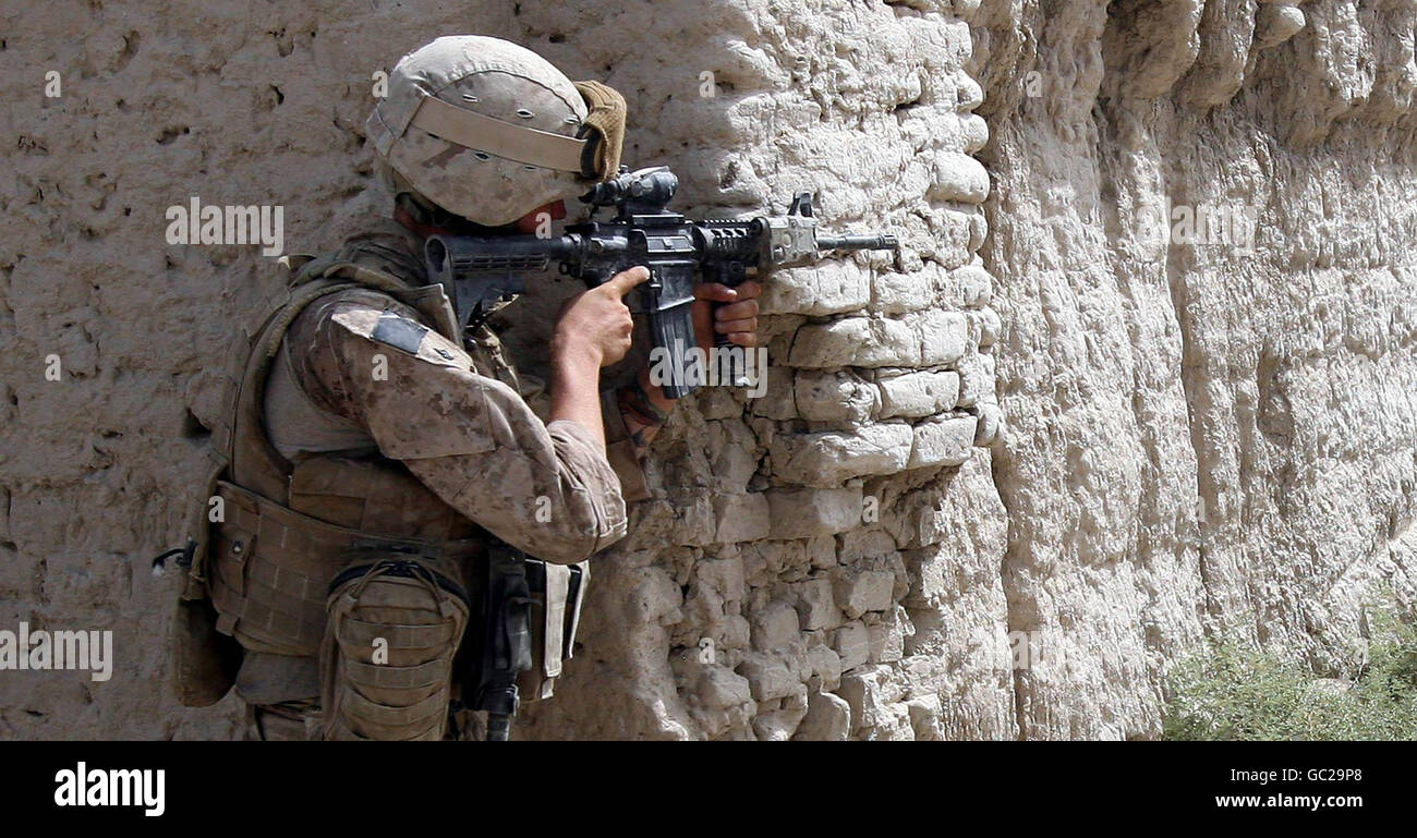 Truppe in Afghanistan Foto Stock