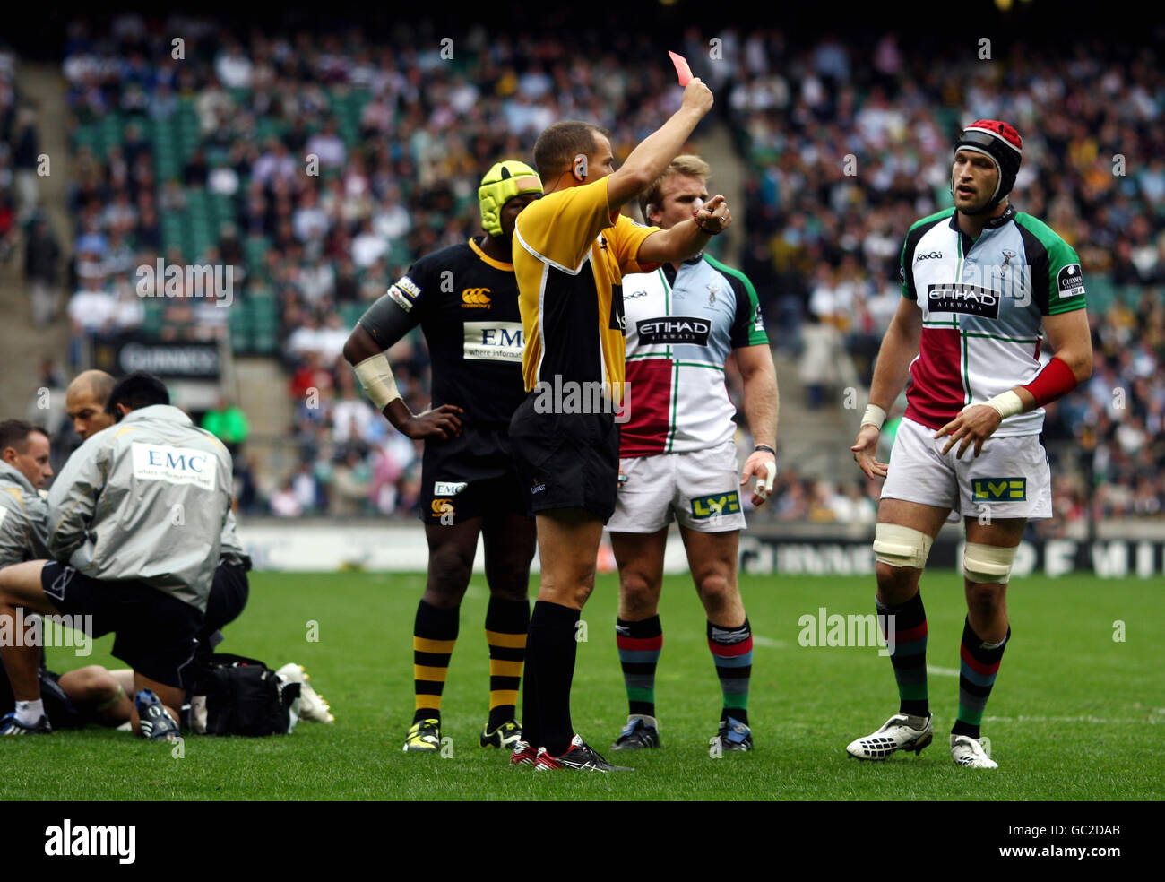 Rugby Union - Guinness Premiership - London Irish contro Gloucester Rugby -  Madejski Stadium. DaN Murphy, Londra irlandese Foto stock - Alamy