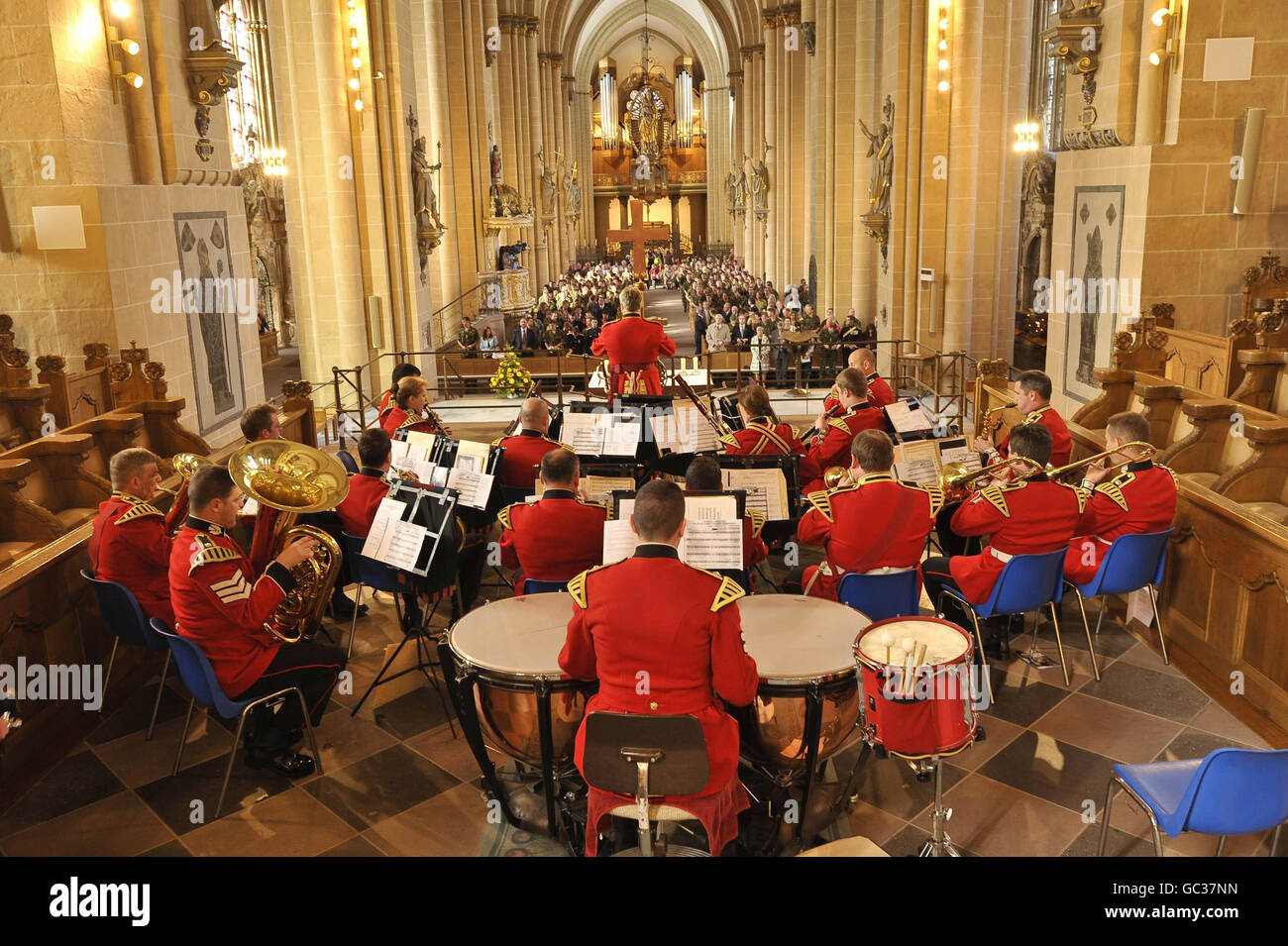 Banda Militare - cattedrale di Paderborn Foto Stock