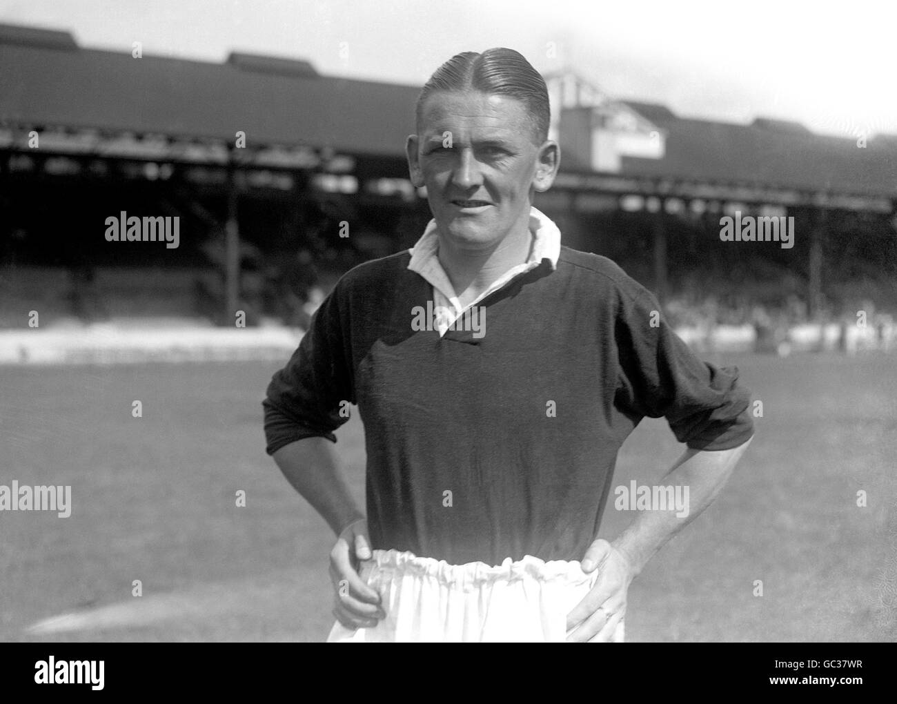 Calcio - prima Divisione - Chelsea - Stanford Bridge - Londra - 1934. John o'Hare del Chelsea FC al Chelsea Trials allo Stamford Bridge. Foto Stock