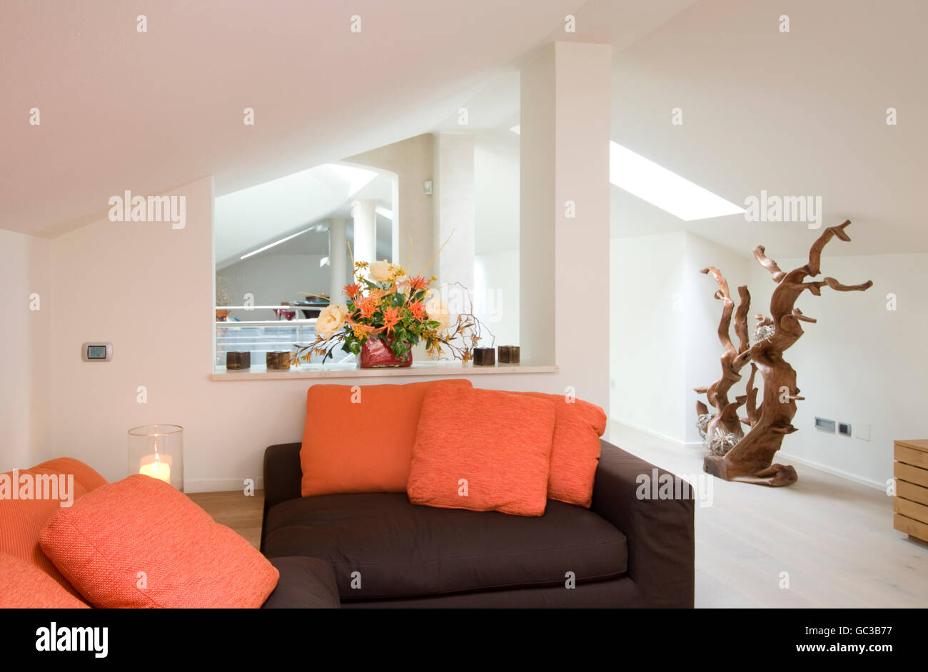 Casa moderna interno, soggiorno Foto Stock