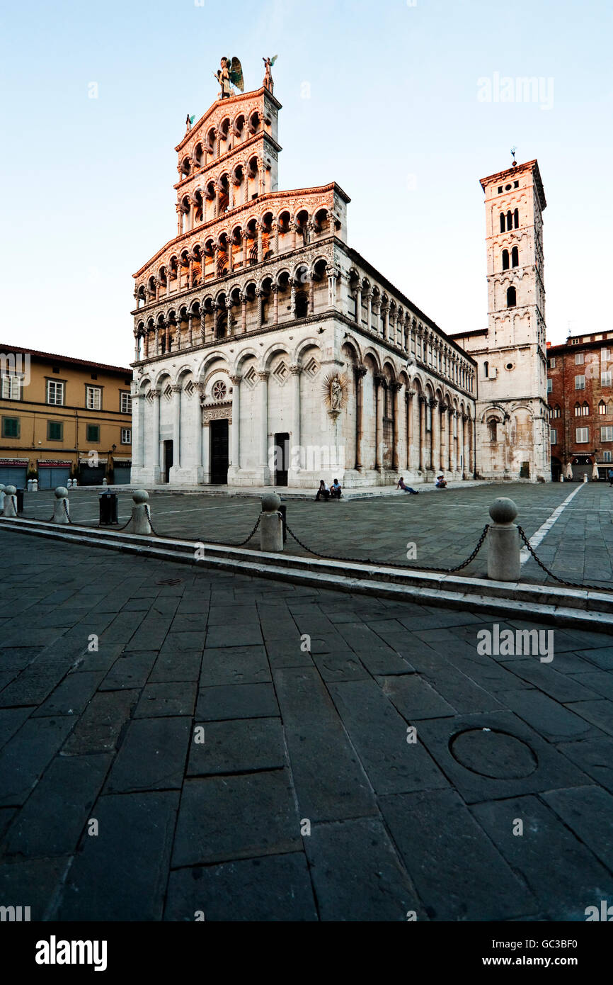 Chiesa di San Michele in Foro, Lucca, Toscana, Italia, Europa Foto Stock