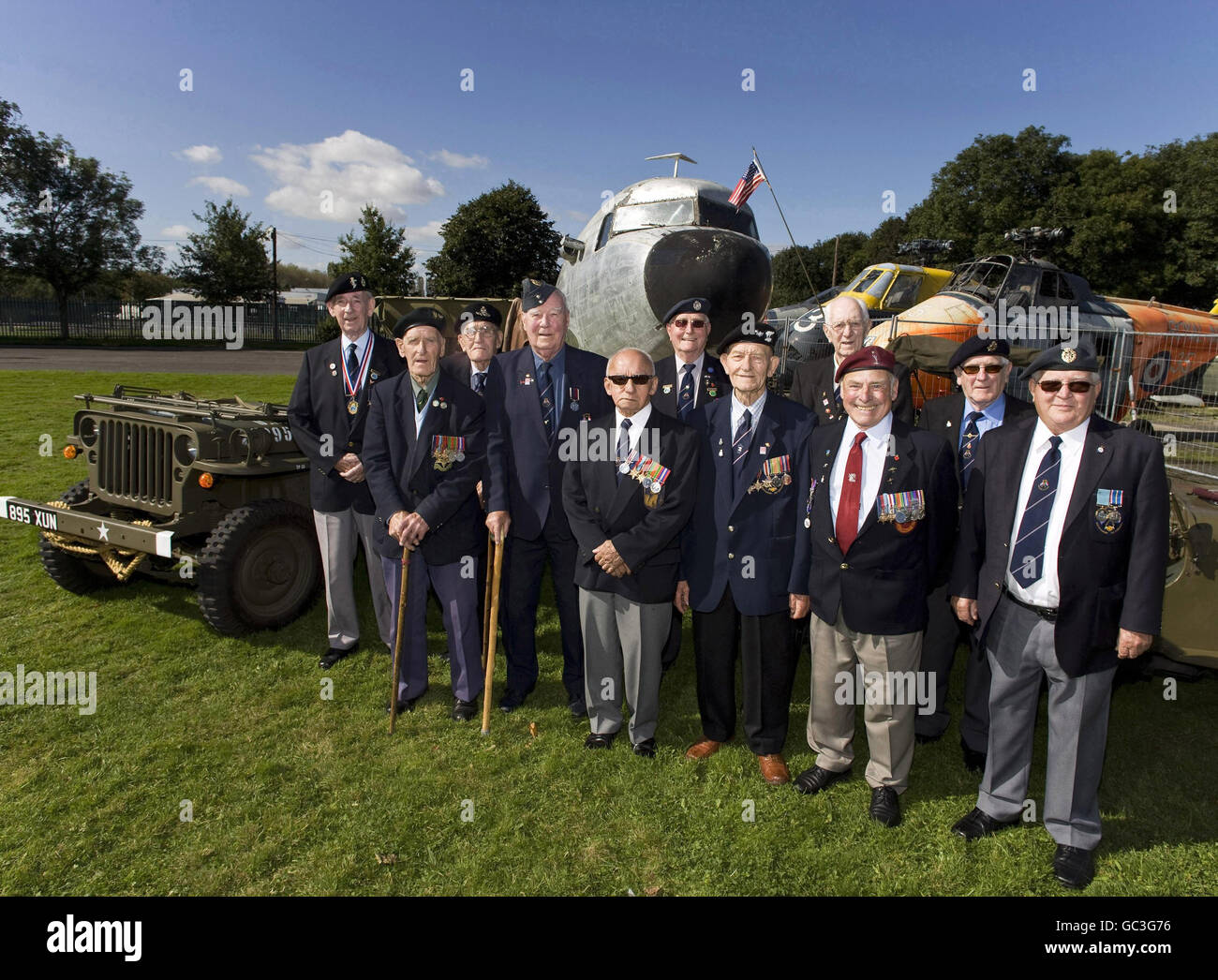 Seconda Guerra Mondiale Veterani - eroi programma di ritorno Foto Stock