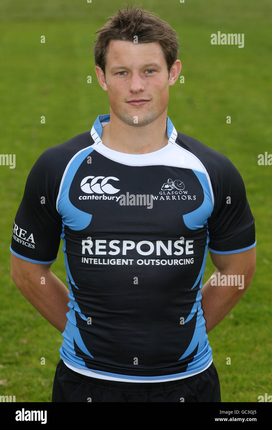 Rugby Union - Glasgow Warriors - Team Photocall - Whitecraigs Rugby Club Foto Stock