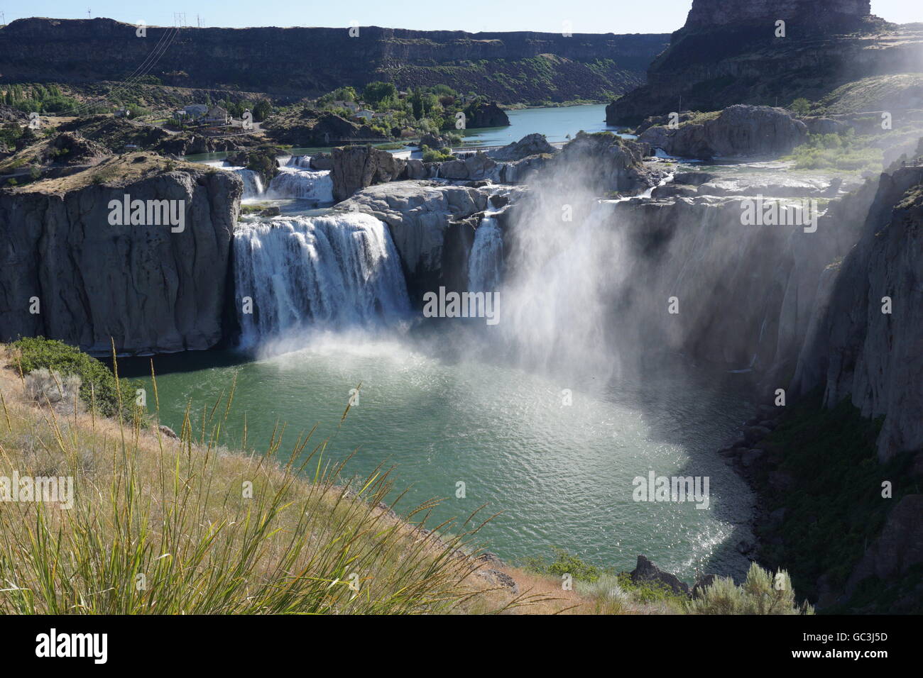 Shoshone Falls al mattino, Twin Falls, Idaho Foto Stock