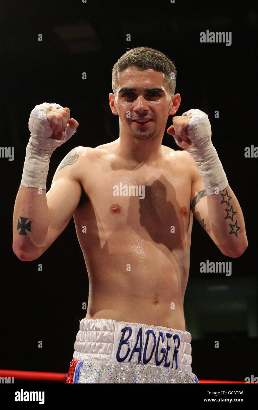 Boxing - British titolo di lotta - John Murray v Giovanni Thaxton - Altrincham il centro per il tempo libero Foto Stock