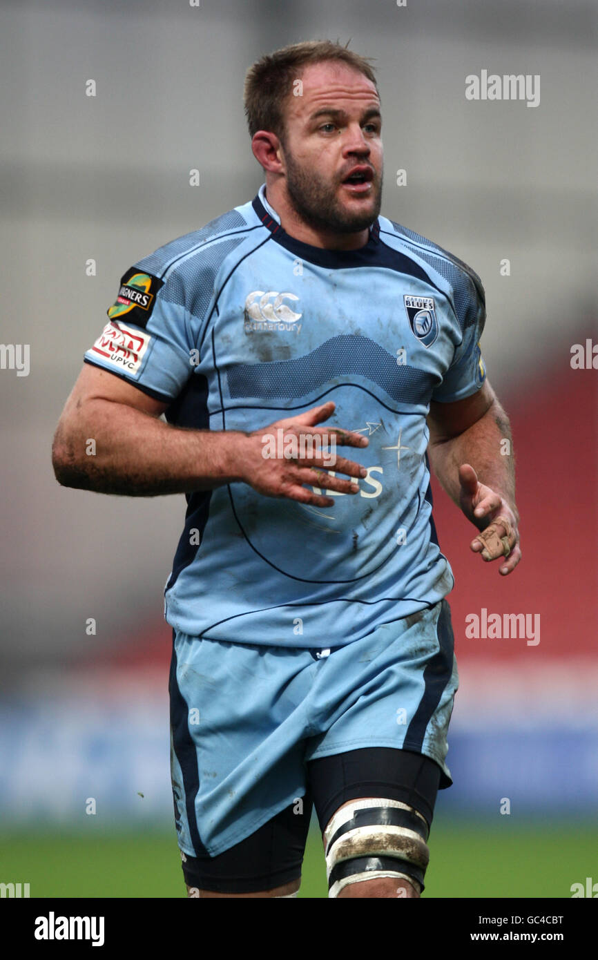 Rugby Union - LV Cup - Gloucester v Cardiff Blues - Kingsholm Foto Stock