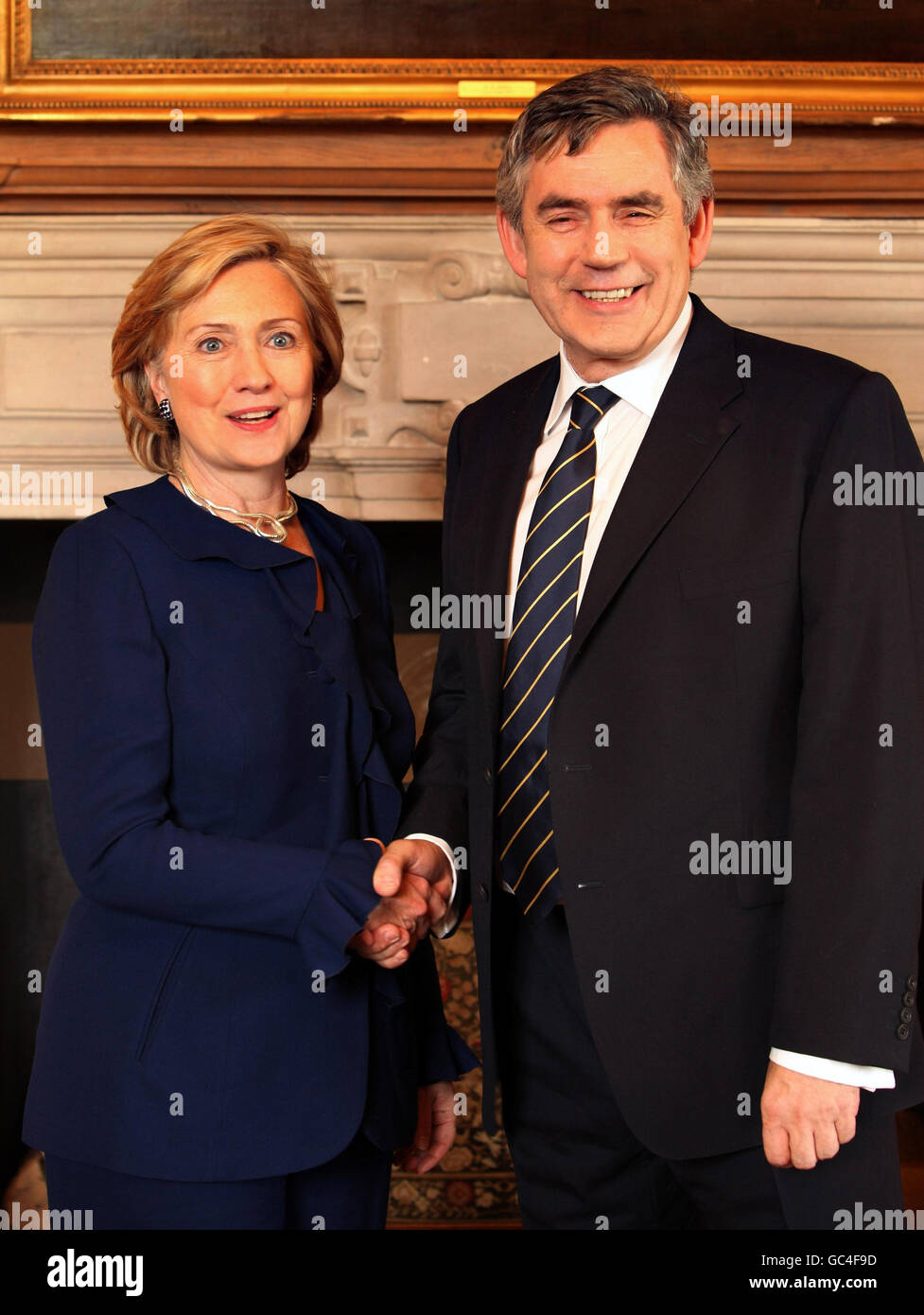 Hillary Clinton Europe tour Foto Stock