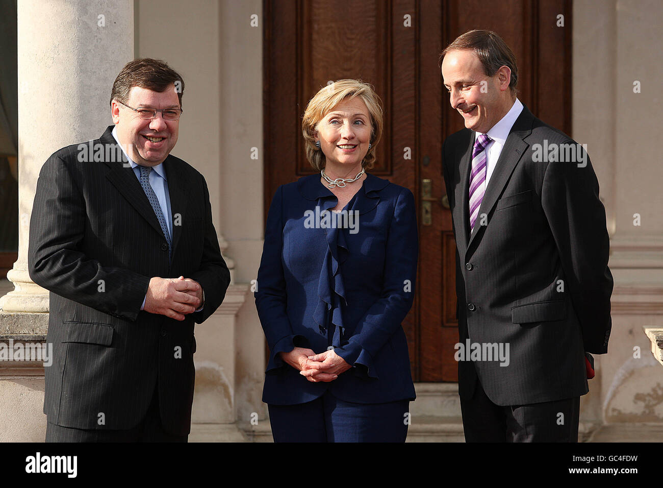 Hillary Clinton Europe tour Foto Stock