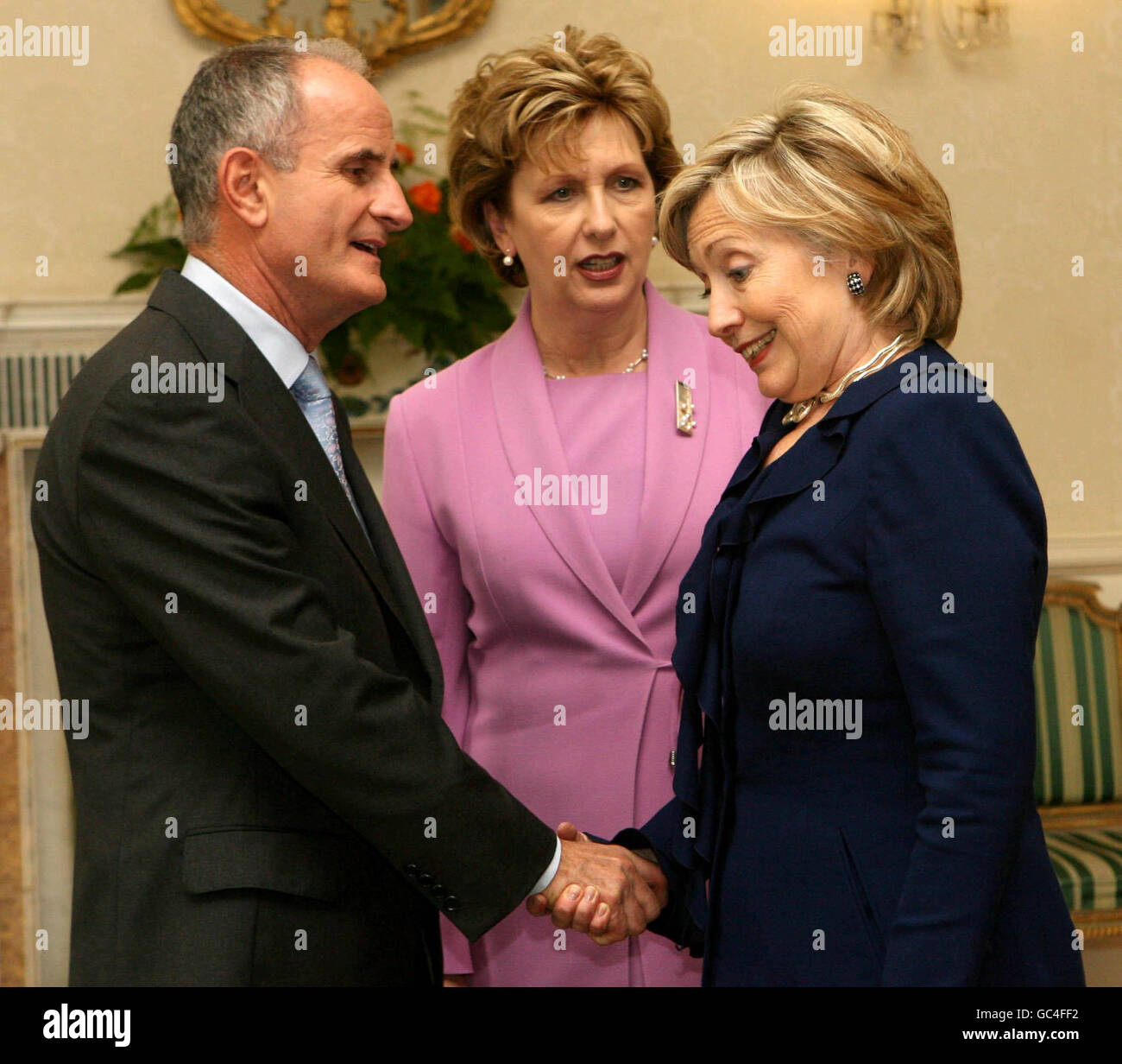 Hillary Clinton Europe tour Foto Stock