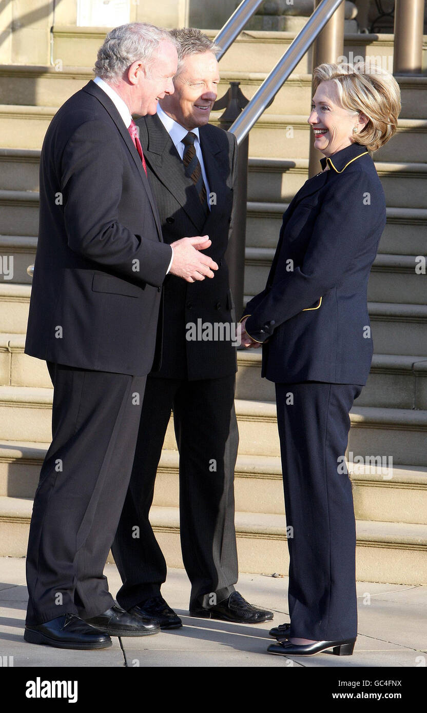 Hillary Clinton Europe tour Foto Stock