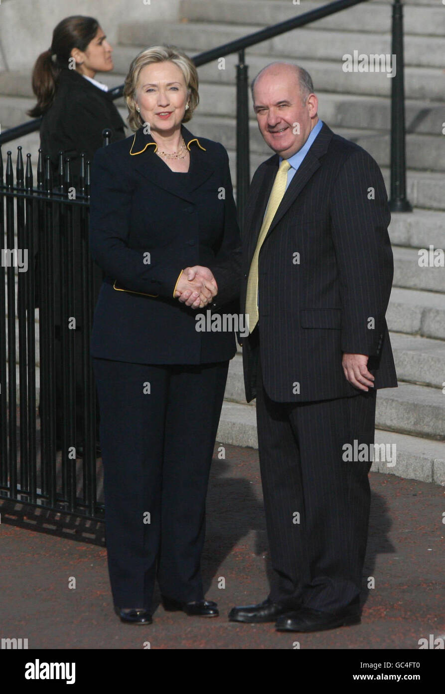 Hillary Clinton Europe tour Foto Stock