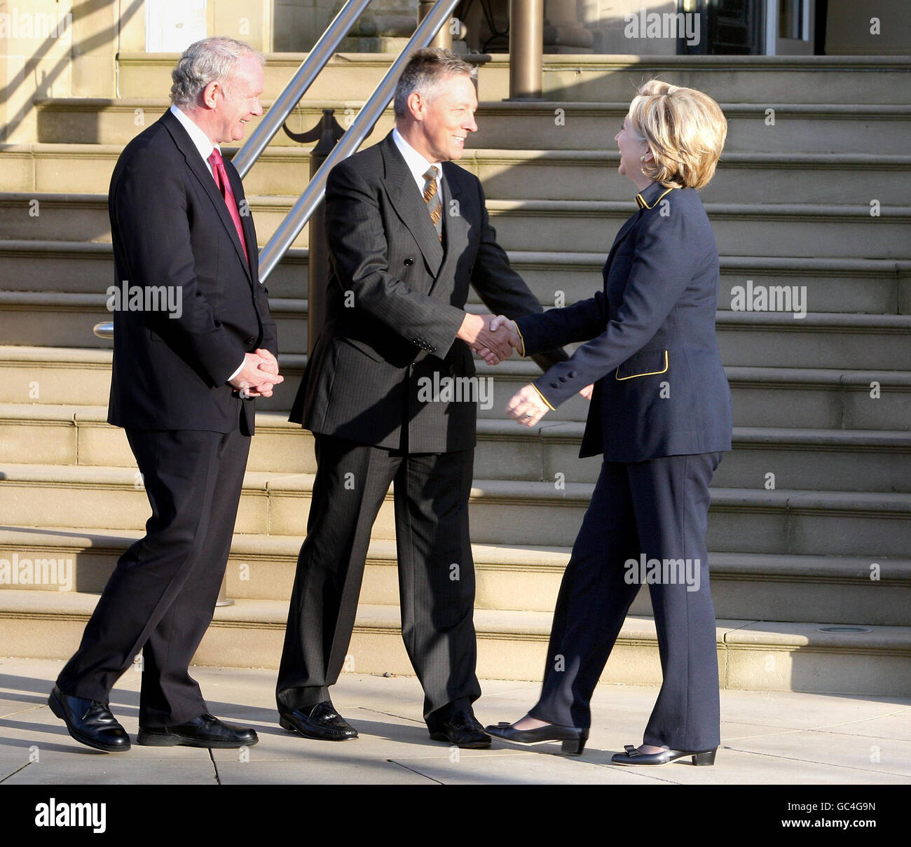 Hillary Clinton Europe tour Foto Stock