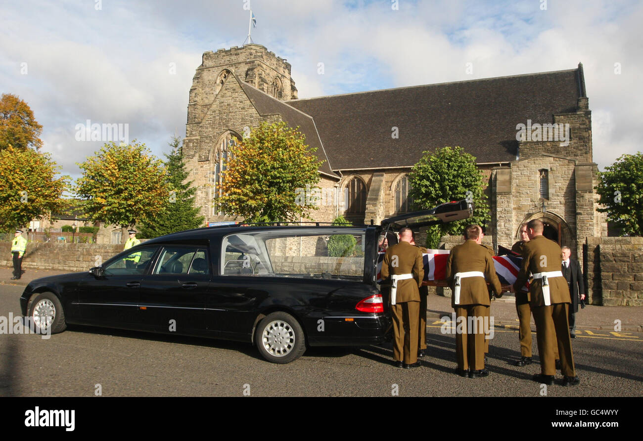 Michael Lockett funerale Foto Stock