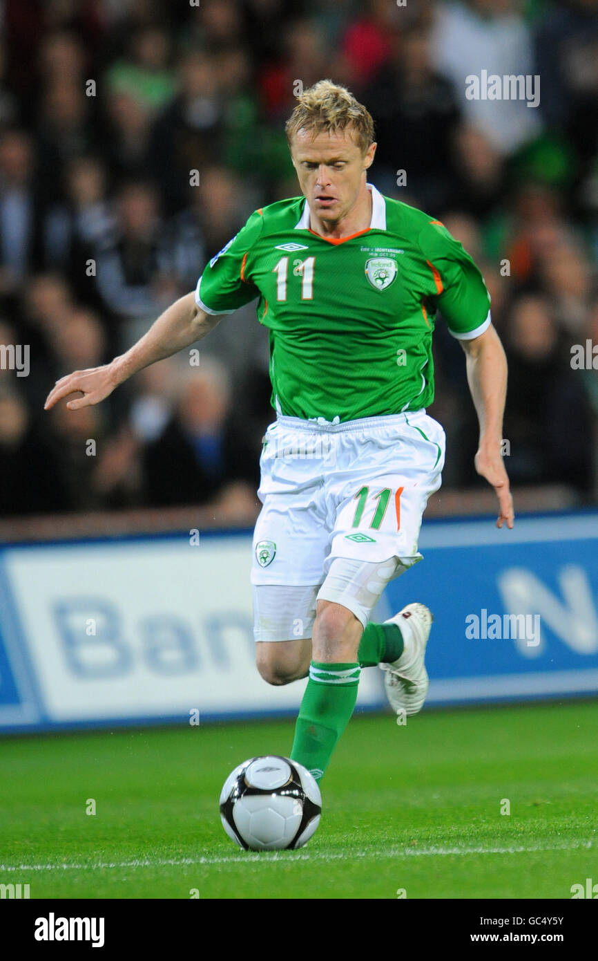 Calcio - Coppa del Mondo FIFA 2010 - turno di qualificazione - Gruppo otto - Repubblica di Irlanda v Montenegro - Croke Park Foto Stock