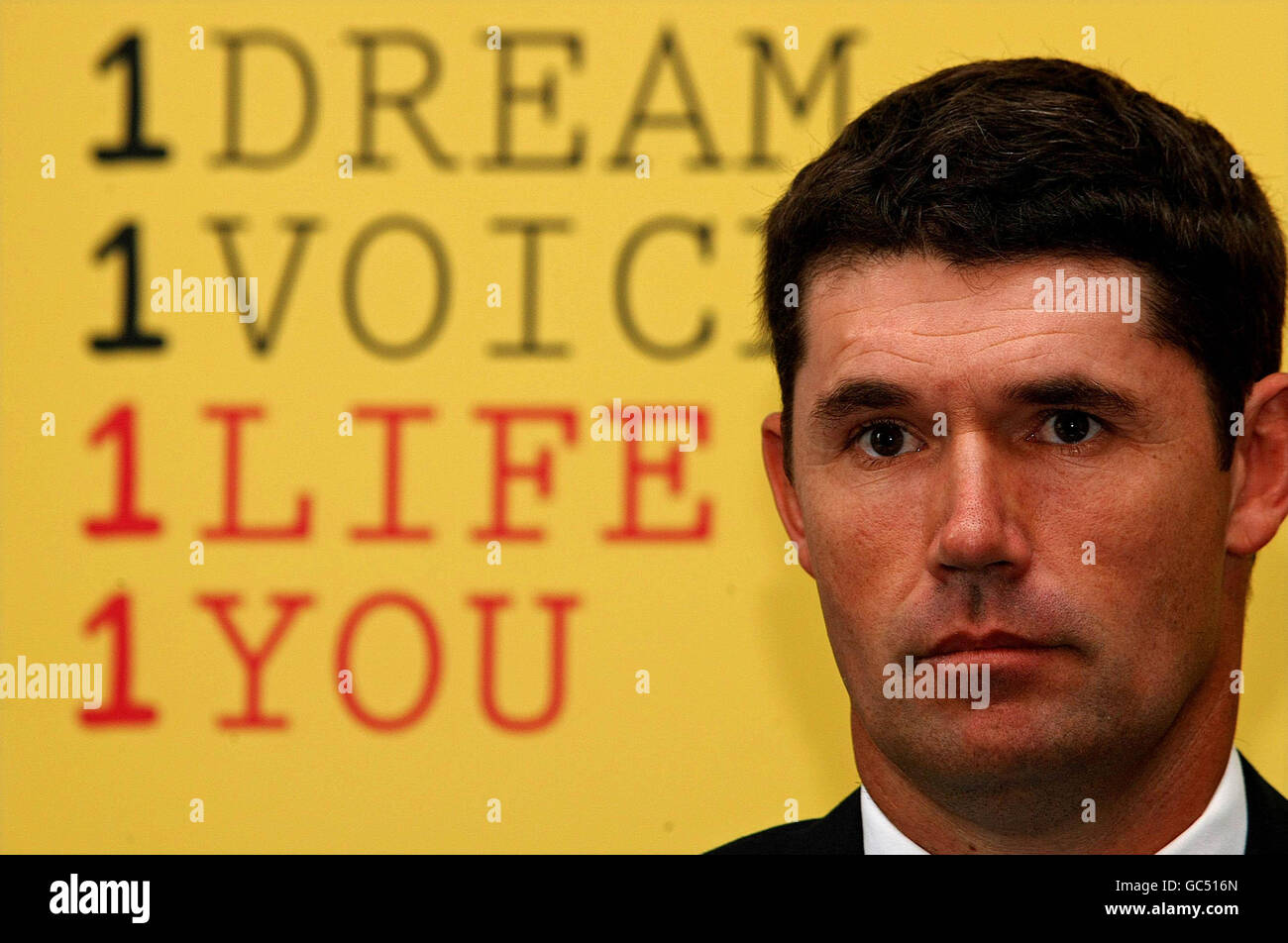 Padraig Harrington lancia suicidio helpline Foto Stock