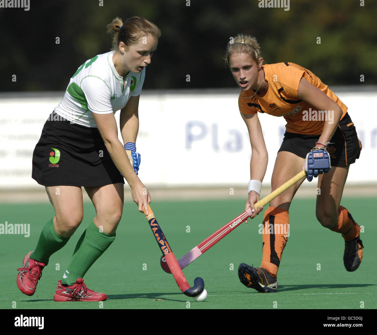 Hockey - Slazenger inglese divisione Premier - Canterbury v Leicester - Polo Farm Foto Stock