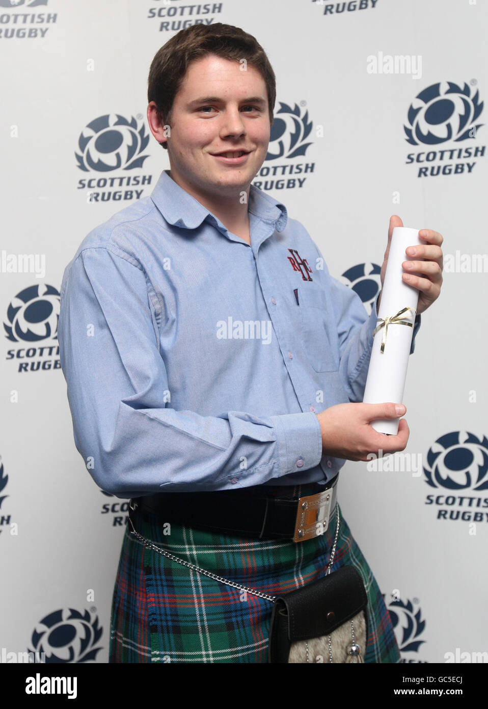 Rugby Union - Scottish Rugby Union - cerimonia di laurea in allenatore di tirocinio - Murrayfield Stadium. Andrew Philip durante la cerimonia di laurea di Rugby Aprentice Coach a Murrayfield, Edimburgo. Foto Stock