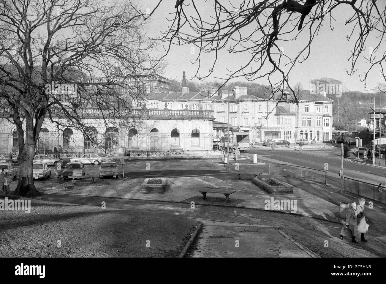 Città del Derbyshire. Buxton nel Derbyshire Foto Stock