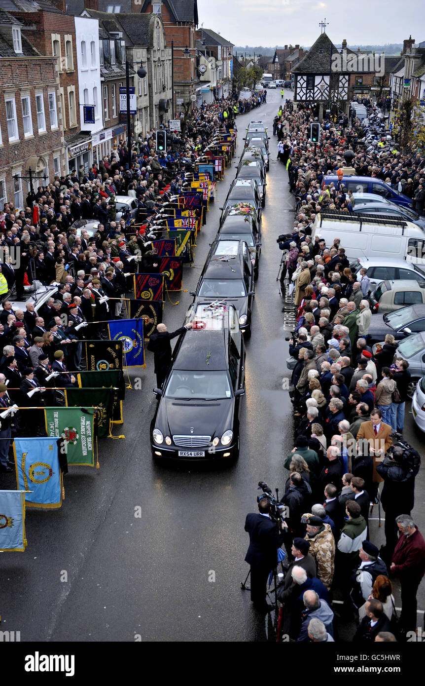 Il rimpatrio dei soldati morti Foto Stock
