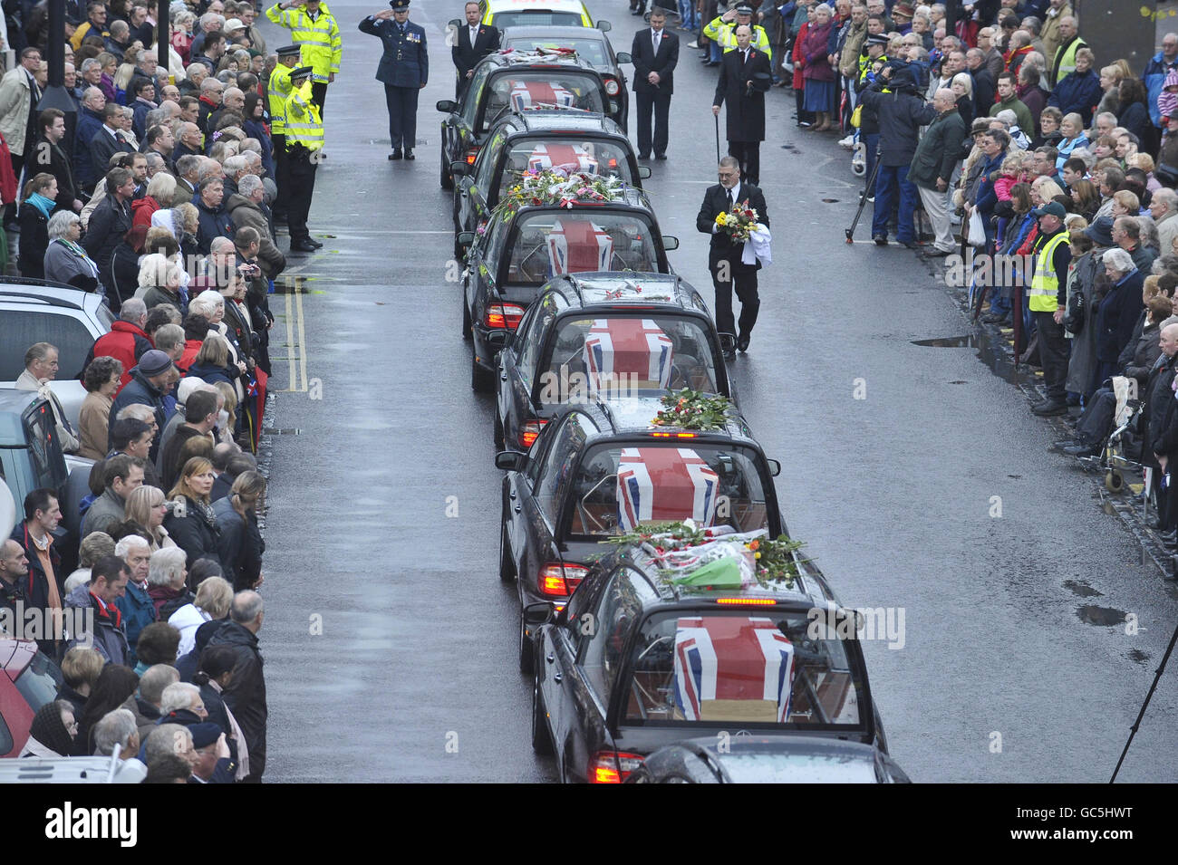 Il rimpatrio dei soldati morti Foto Stock