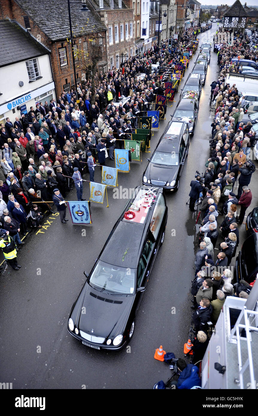 Il rimpatrio dei soldati morti Foto Stock