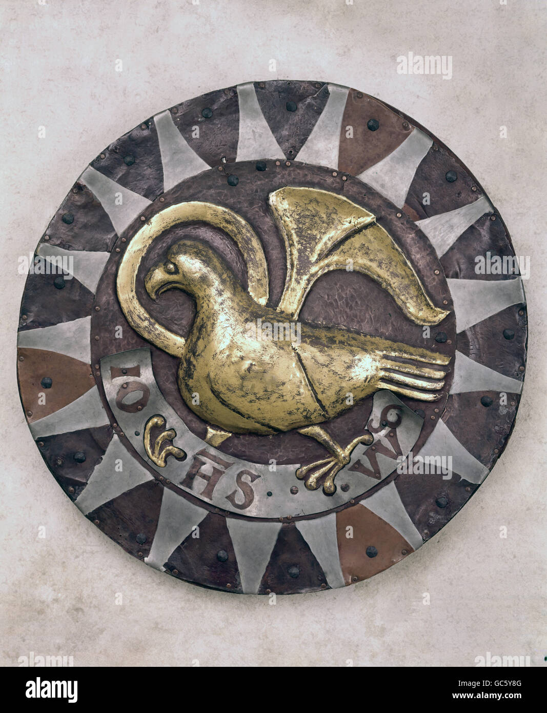 Belle arti, Medioevo, scultura, eagle disco, circa nel XIII secolo, Muenster, Costanza, Foto Stock