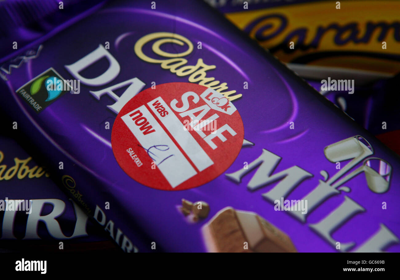 Acquisizione di Cadbury. 11.5 miliardi di euro hanno raccomandato l'acquisto di un'offerta dal suo suitor statunitense Kraft Foods. Foto Stock