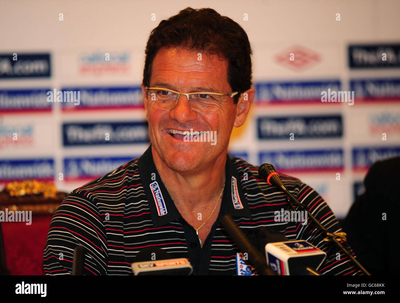 Calcio - amichevole internazionale - Brasile v Inghilterra - Inghilterra Conferenza stampa - Ritz Carlton Hotel - Doha Foto Stock