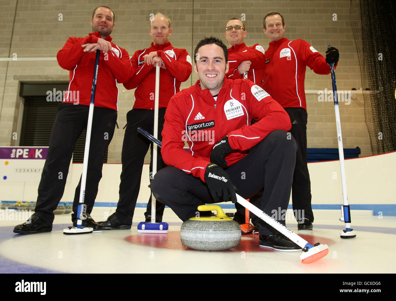 Il Curling - Gran Bretagna Media Day - Picco Centro di ghiaccio Foto Stock