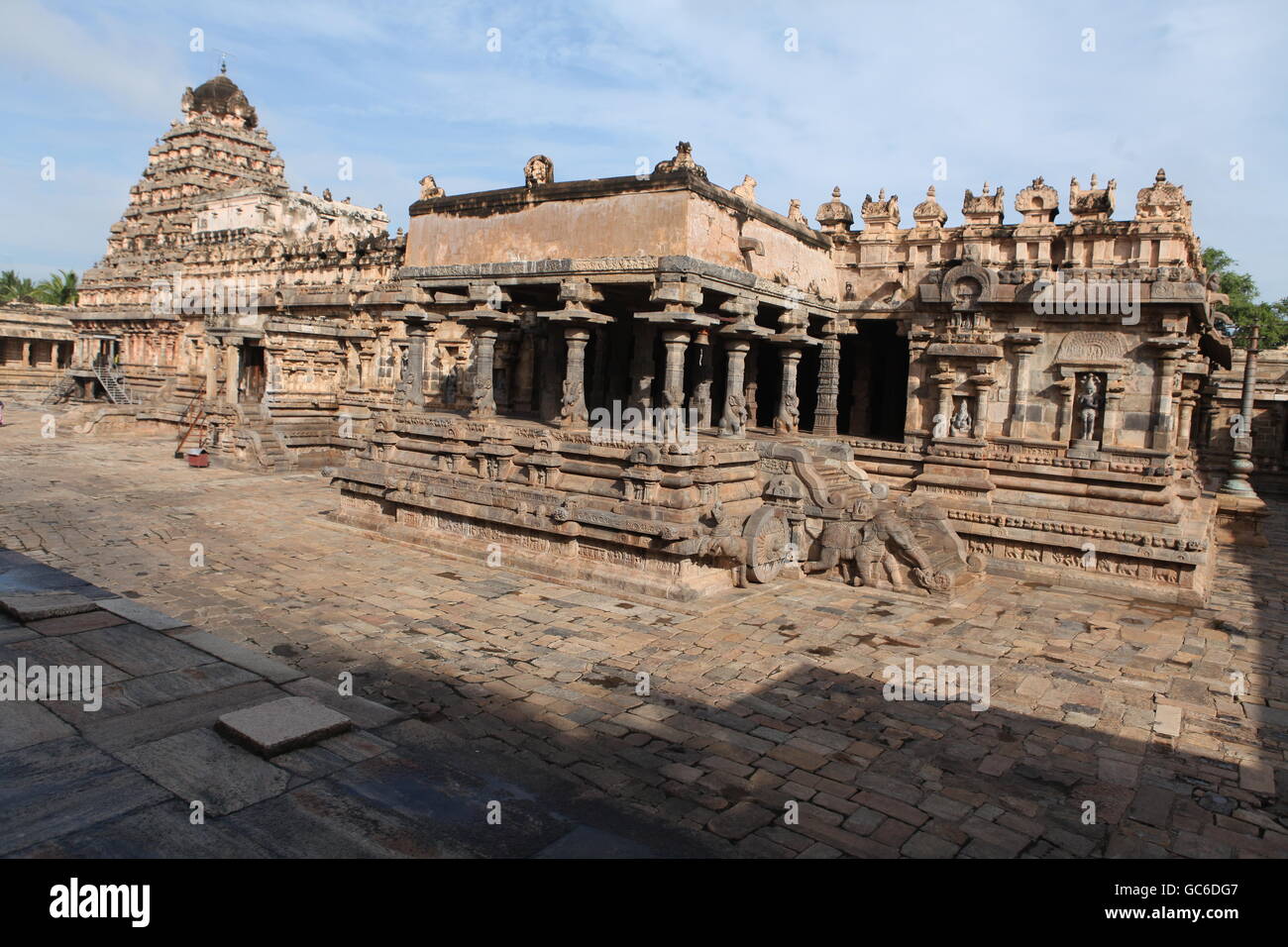 Airaavateeswara tempio a adarasuram in Tamil Nadu Foto Stock