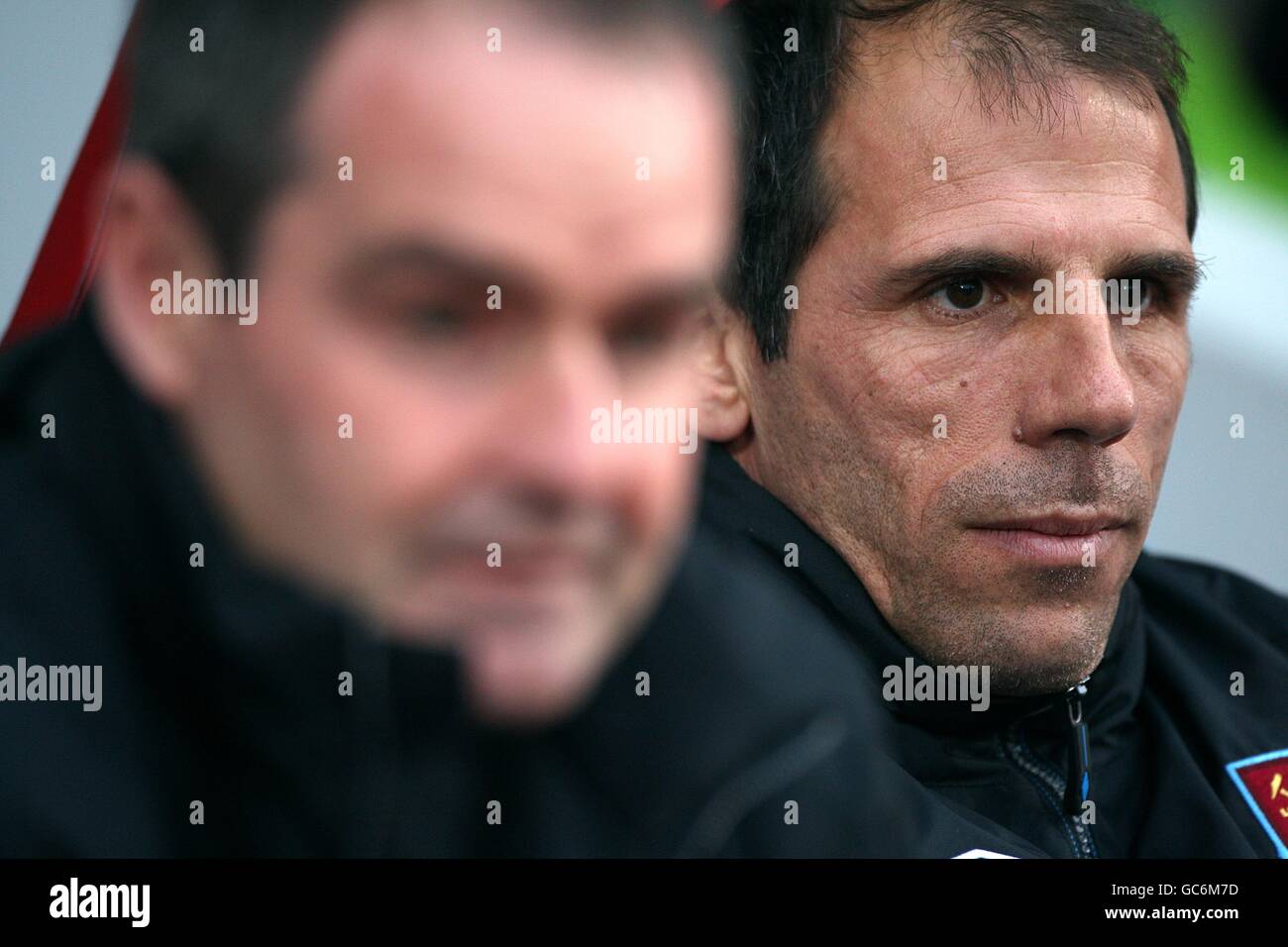 Calcio - Barclays Premier League - West Ham United v Manchester United - Upton Park. Gianfranco Zola, manager di West Ham United Foto Stock