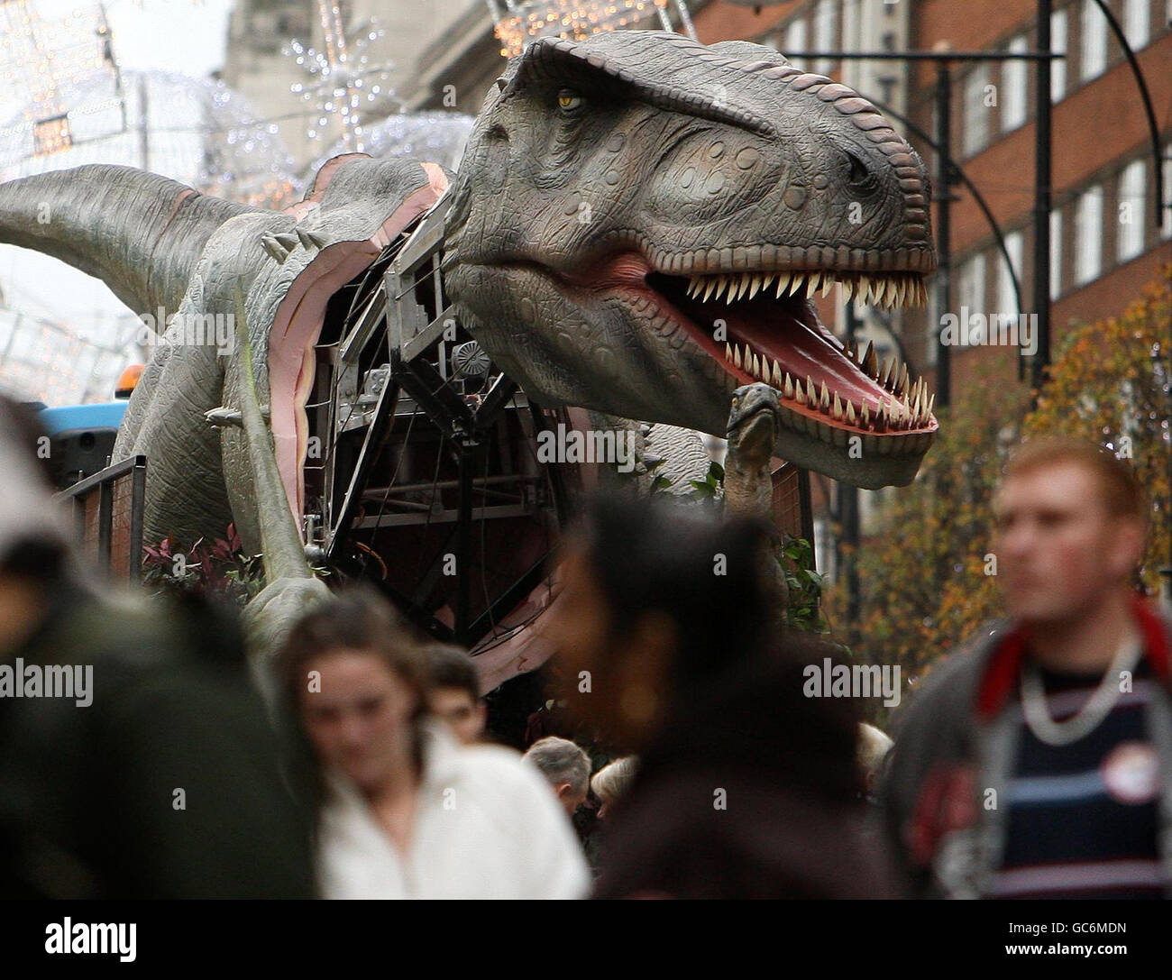 I dinosauri scatenato exhibition Foto Stock