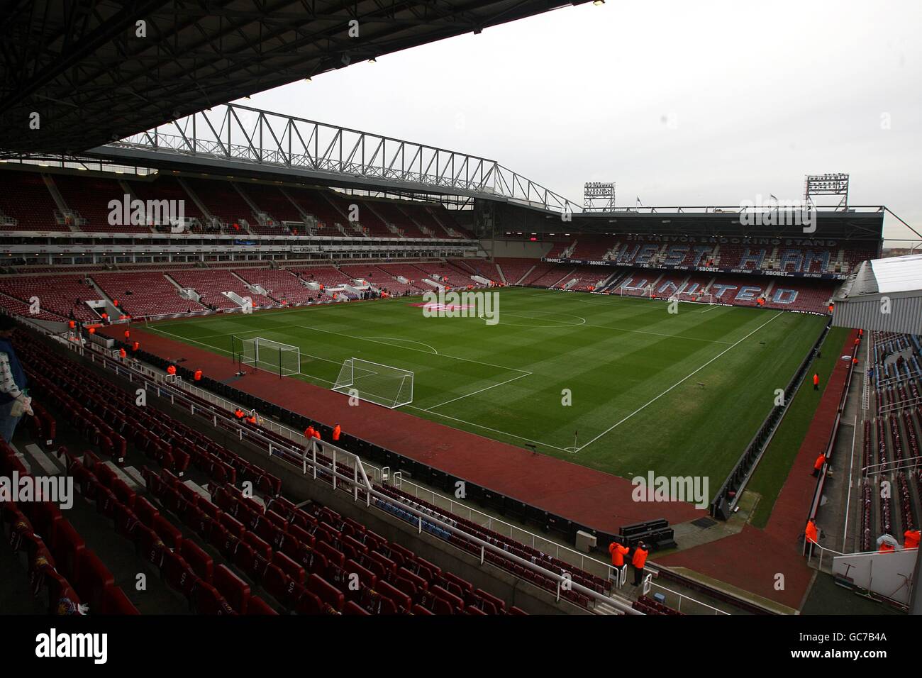 Calcio - Barclays Premier League - West Ham United / Manchester United - Upton Park. Vista generale di Upton Park Foto Stock