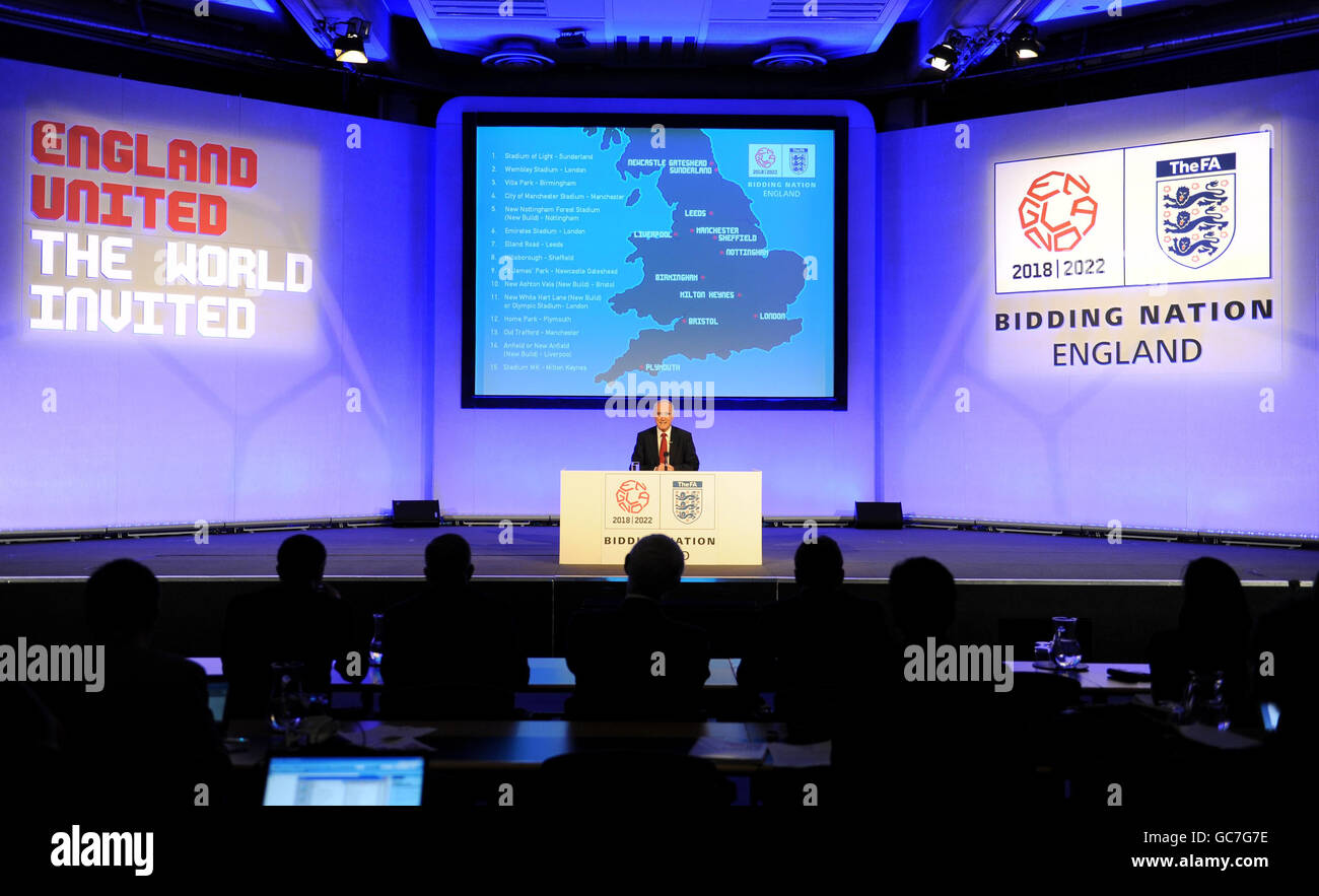 Calcio - 2018 World Cup Host City di annuncio - centro conferenze QE2 Foto Stock