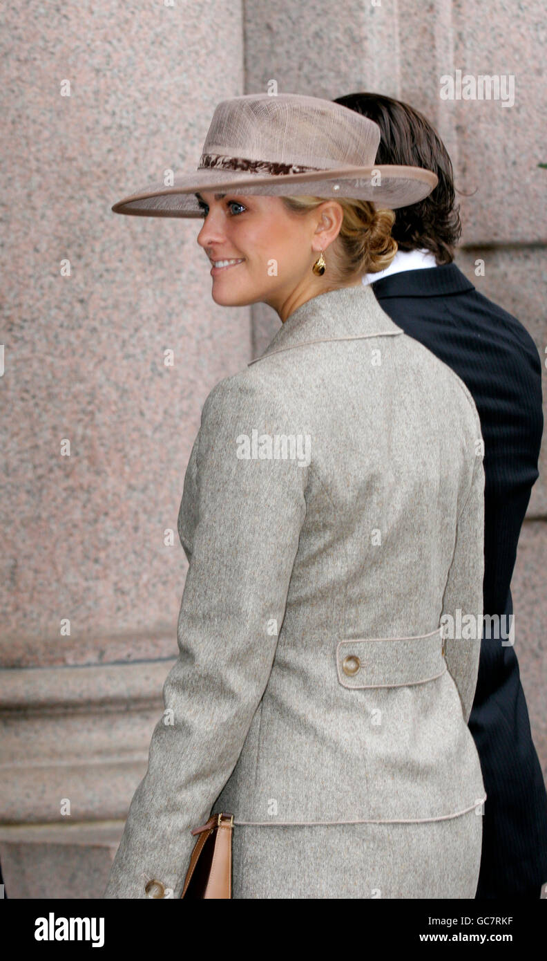 Swedish Princess Madeleine all'apertura del parlamento svedese Foto Stock