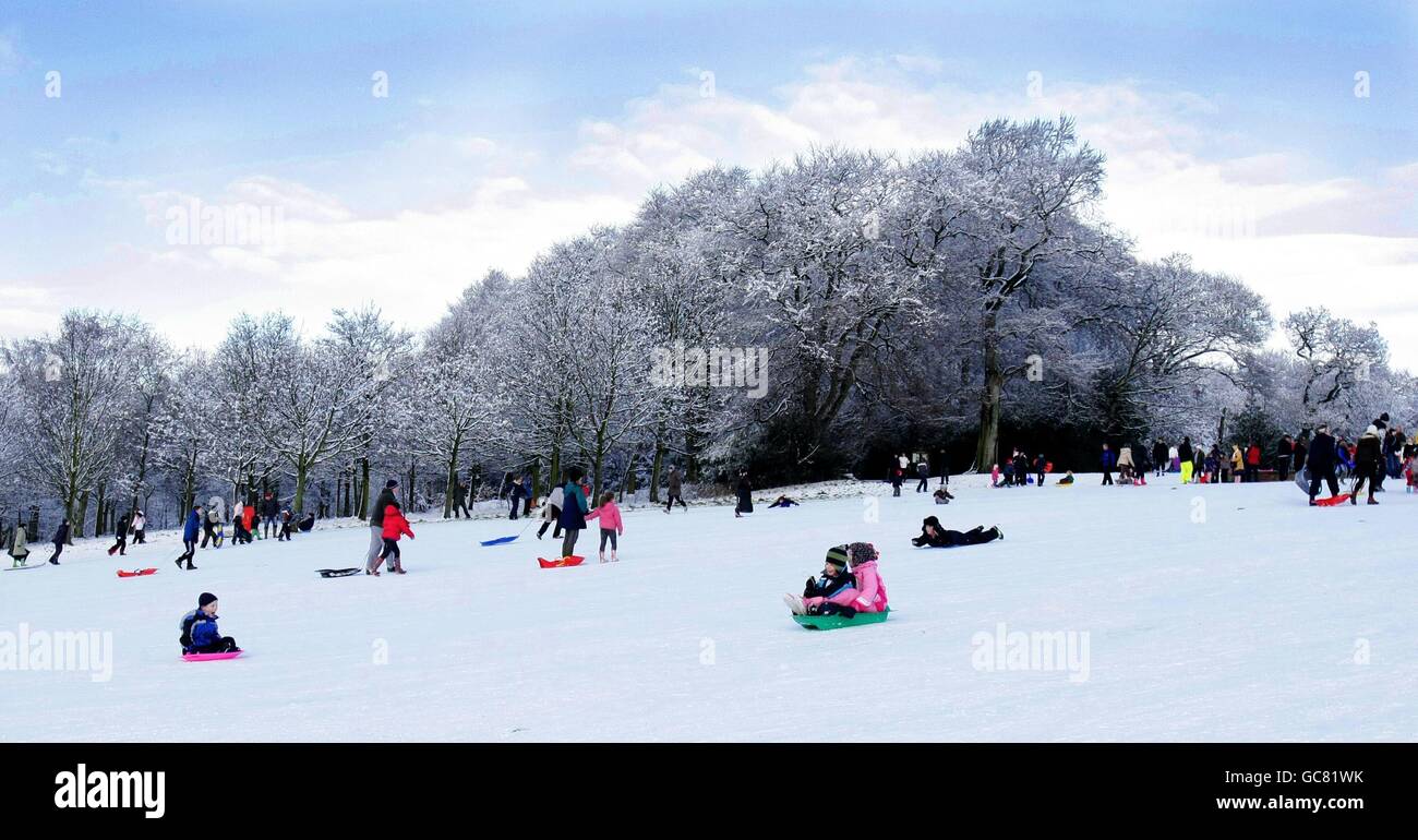 Clima invernale Foto Stock