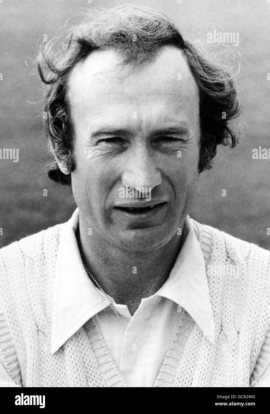 Keith Fletcher, nato nel Worcester, capitano del club di cricket della contea di Essex. Foto Stock