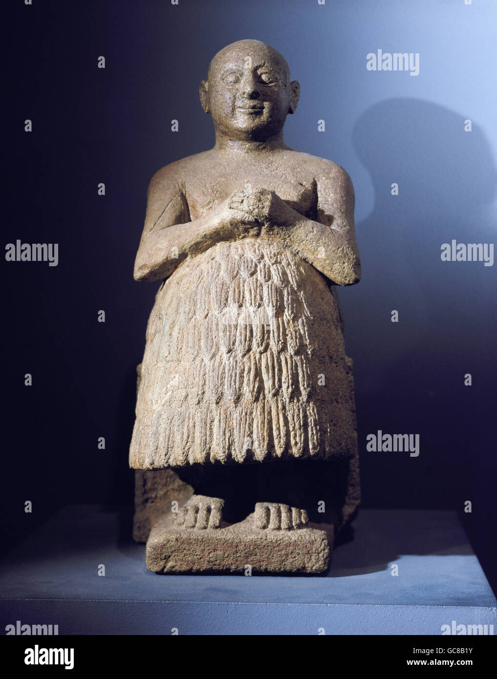 Belle arti, mondo antico, sumerico, scultura, cancelliere Dudu, basalto, Ur-I-stile, Ur, circa 2650 - 2400 BC, Iraq, Iraqi National Museum, Bagdad, Foto Stock