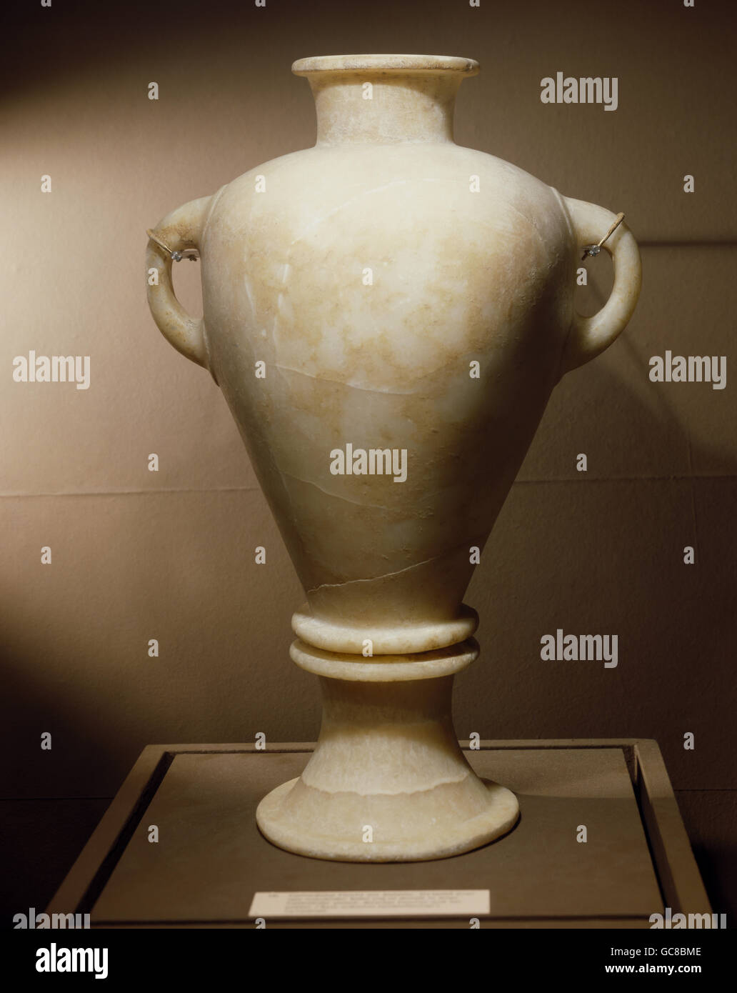 Belle arti, mondo antico, Siria, ceramiche, bottiglia, alabastro, Ugarit, 14th/XIII secolo BC, Aleppo museo nazionale, Foto Stock