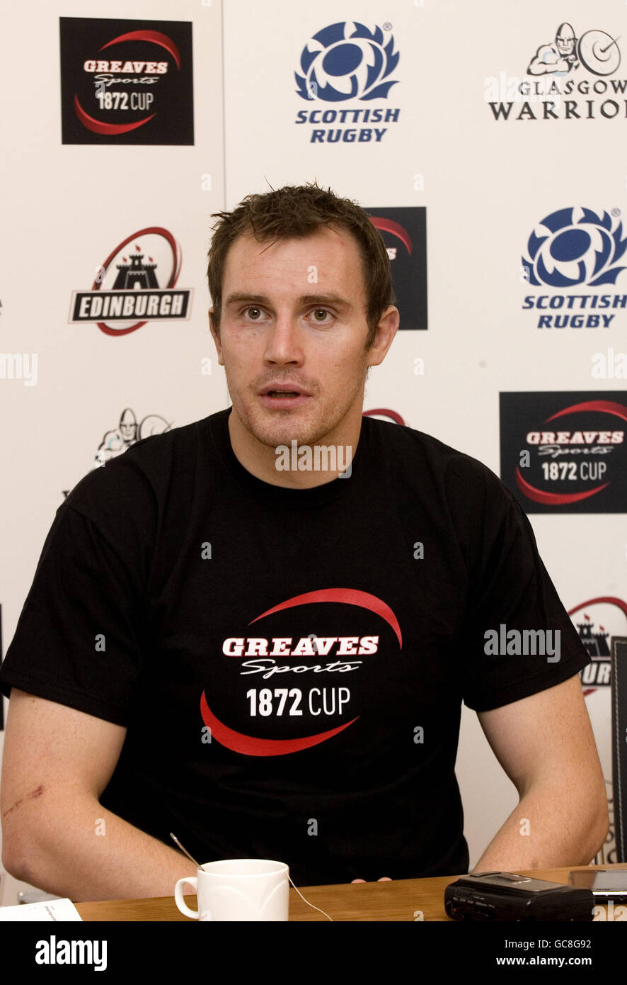 Rugby Union - guerrieri di Glasgow e Edimburgo Rugby Conferenza stampa - Ciccioli Sport Foto Stock