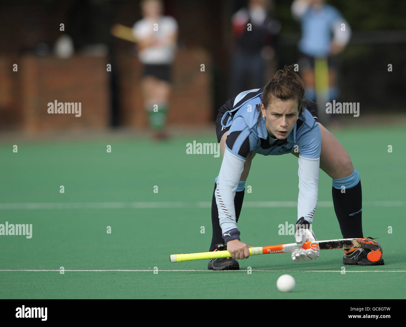 Hockey - EHL Premier League - Canterbury / Reading HC - Polo Farm. Reading's Alex Smith durante la partita della EHL Premier League alla Polo Farm di Canterbury, Kent, 17 ottobre 2009. Foto Stock